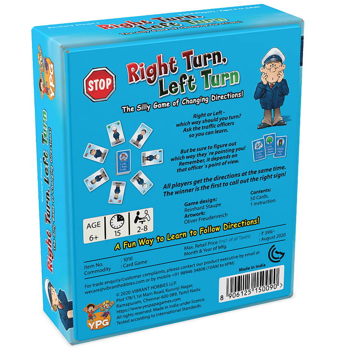 Right Turn Left Turn (Multiplayer Logical Cards Fun Game)