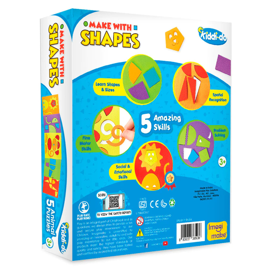 Make with Shapes - Animals Theme  -  Puzzle