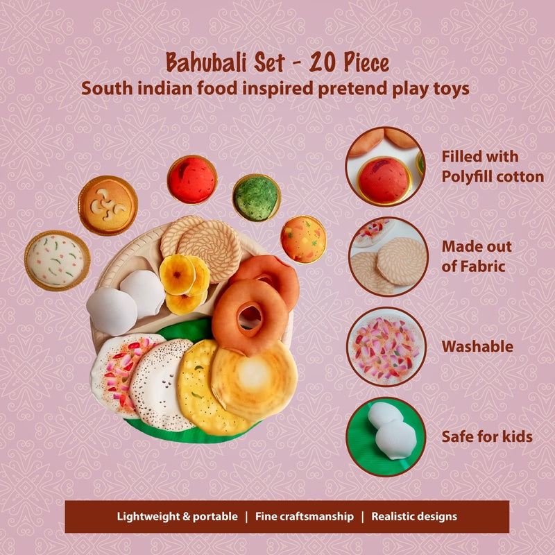 Bahubali Thali - South Indian Food Play Toys (20 Pcs)