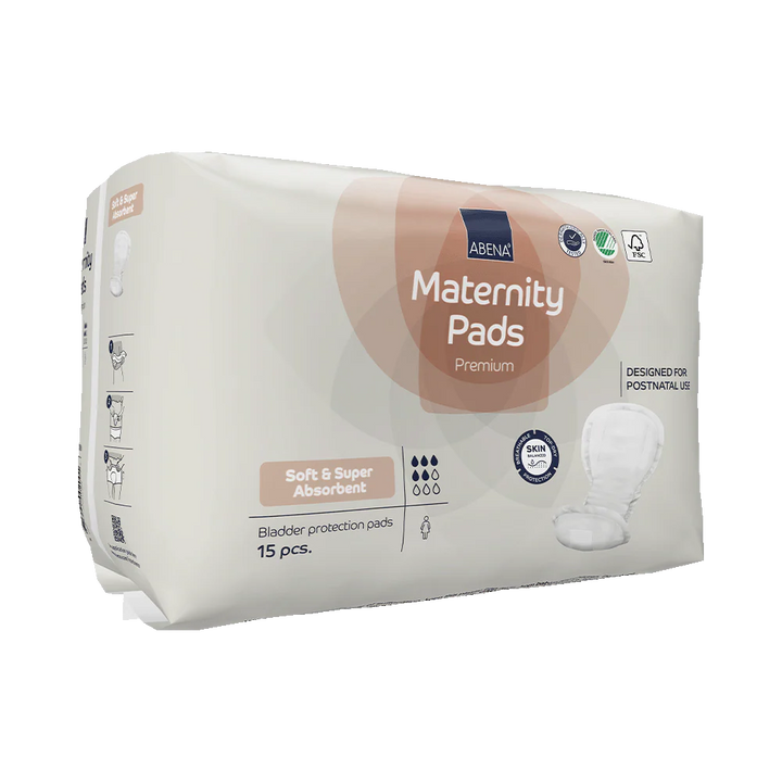 Abena (Bambo Nature) Maternity Pads Premium - 15 Pieces