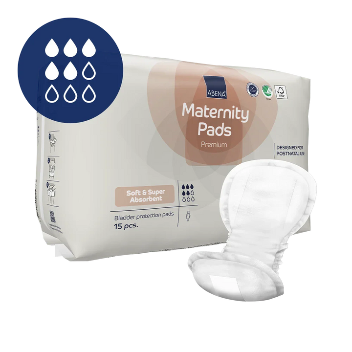 Abena (Bambo Nature) Maternity Pads Premium - 15 Pieces