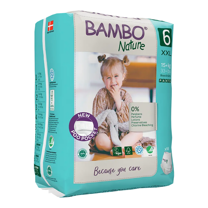 Bambo Nature (6-XXL) Pants | 18 Pants | 15+ Kg | 33+ lbs