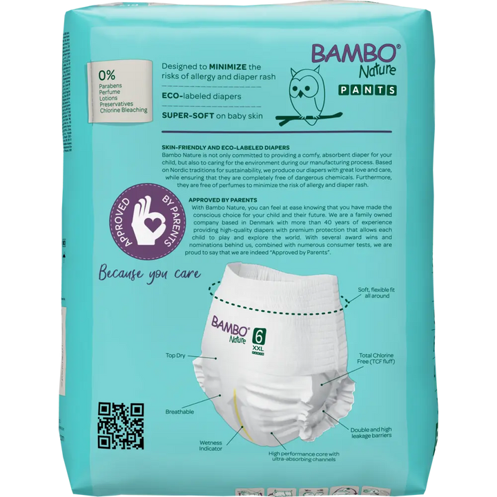 Bambo Nature (6-XXL) Pants | 18 Pants | 15+ Kg | 33+ lbs
