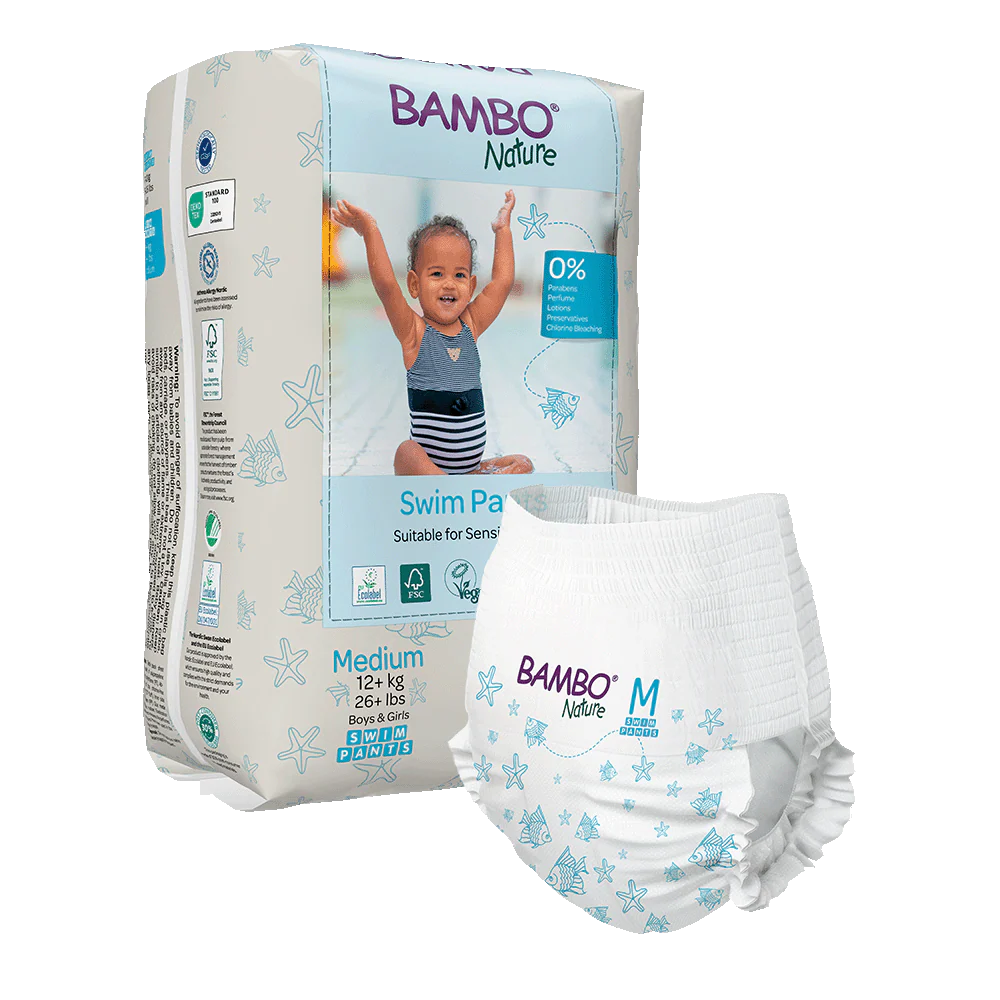 Bambo Nature (Medium) Swim Pants | 12 Pants | 12+ Kg | 26+ lbs