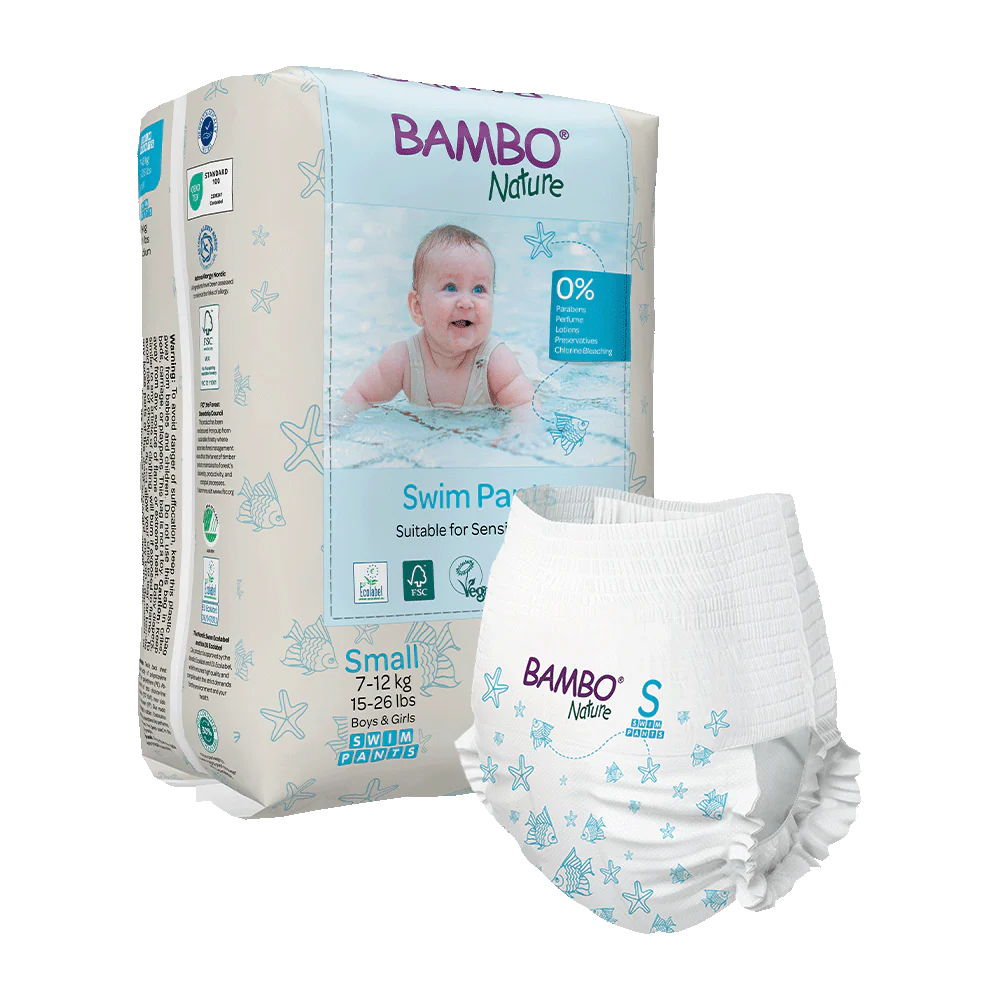 Bambo Nature (Small) Swim Pants | 12 Pants | 7-12 Kg | 15-26 lbs
