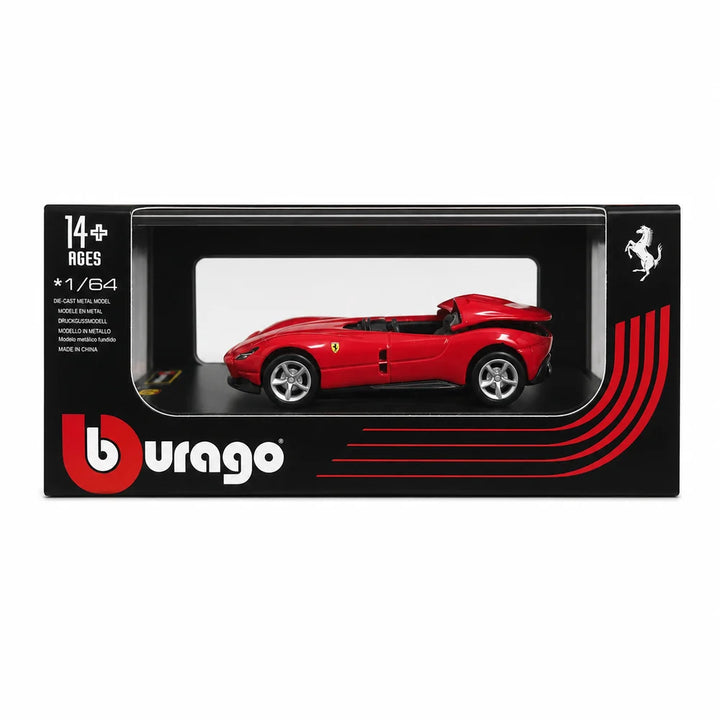 Bburago Original Monza SP1 Licensed Diecast Car | 1:64 Scale | Red (14 Years till Grown Ups)