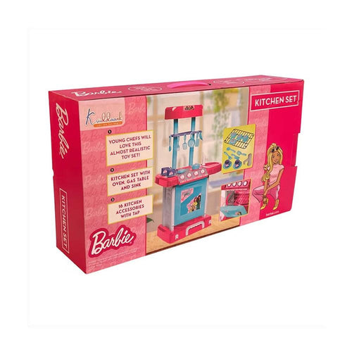 Mattel Original Barbie 26 Pieces Chef Kitchen Playset - Realistic Lights, Sounds & Accessories (3-8 Years)