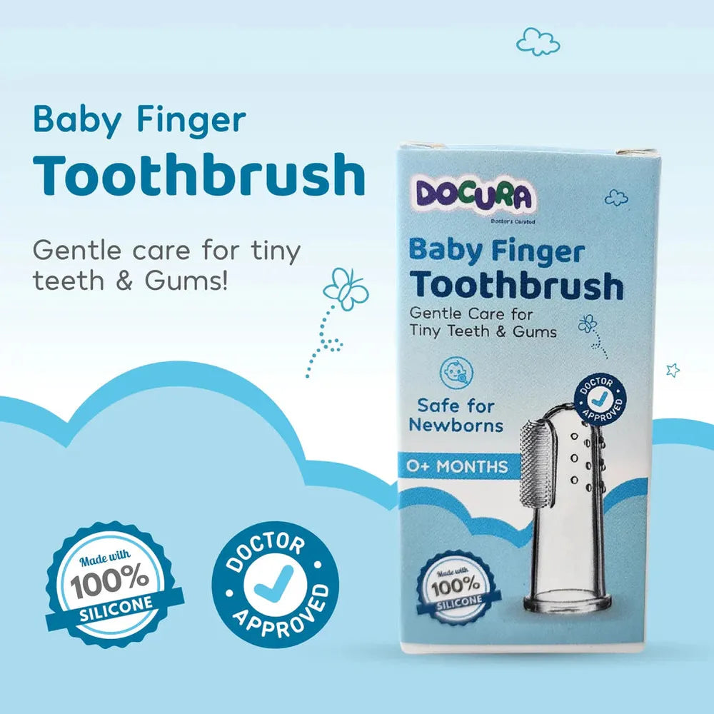 Docura Silicone Baby Finger Toothbrush
