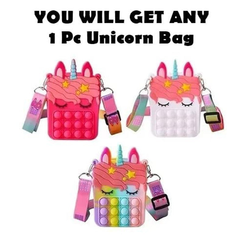 Pop It Unicorn Bag For Girls