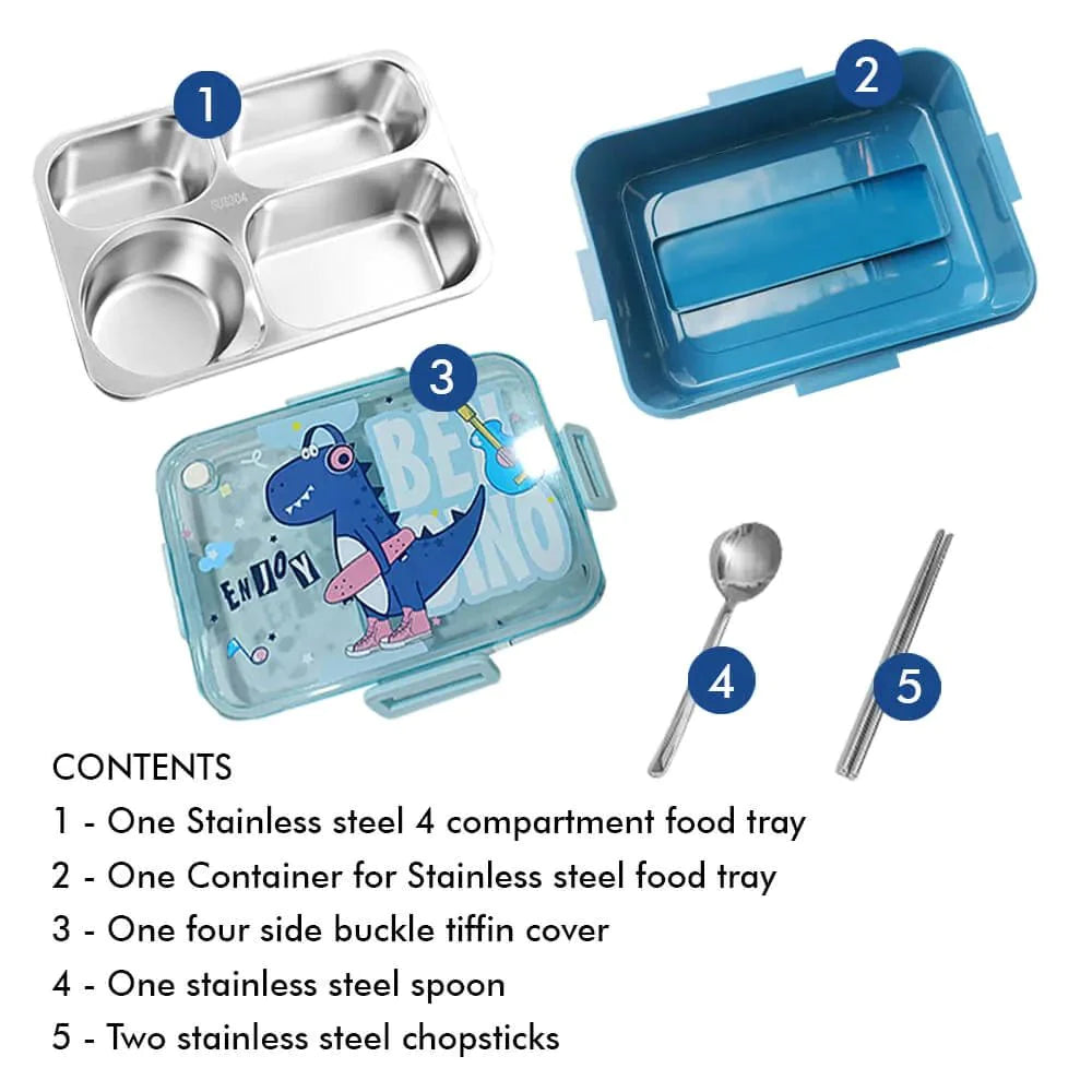 Blue Whale Stainless Steel Lunch Box | Big Size