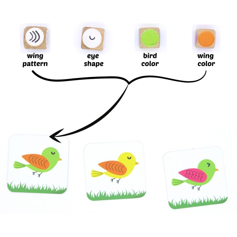 Bird Park – Roll & Race to Match Educational Learning Toys