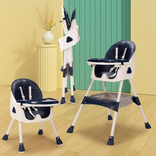 Tinyberg 3-in-1 High Chair with 5 Point Safety Belt | Upto 50 Kg | Foldable & Compact | Anti Skid Base | Wonderseat