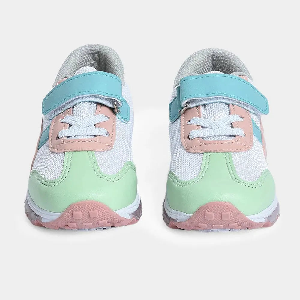 Mi Arcus Unisex Mesh & PU Leather Shoes - Velcro Strap, Elastic Laces & Patterned PVC Outsole