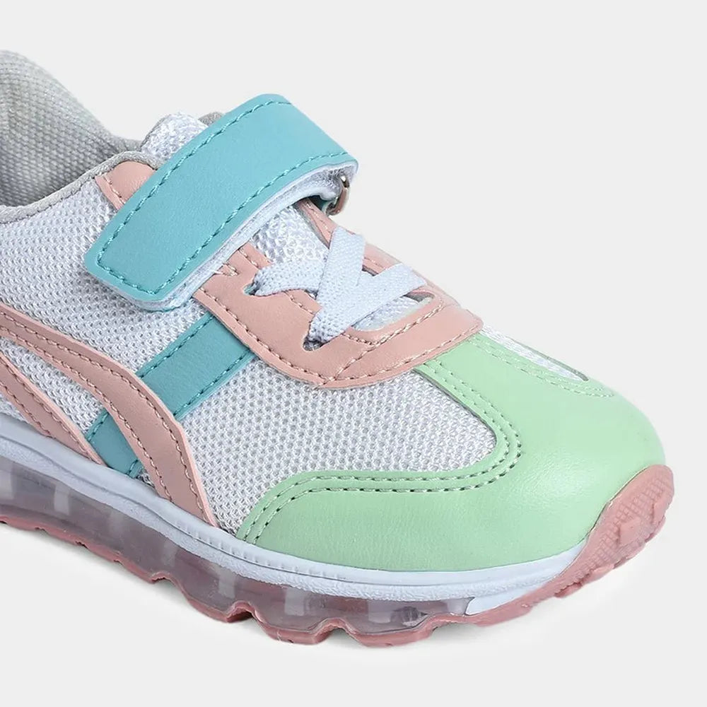 Mi Arcus Unisex Mesh & PU Leather Shoes - Velcro Strap, Elastic Laces & Patterned PVC Outsole