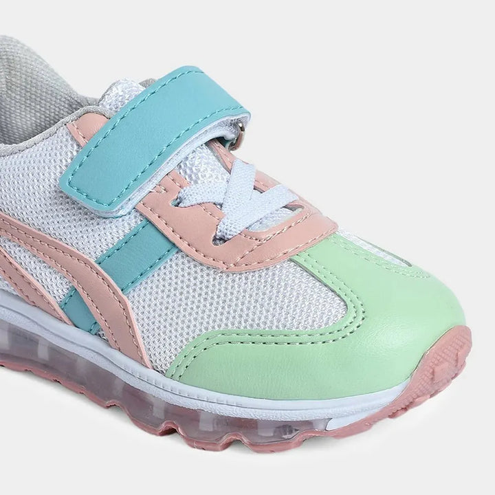 Mi Arcus Unisex Mesh & PU Leather Shoes - Velcro Strap, Elastic Laces & Patterned PVC Outsole