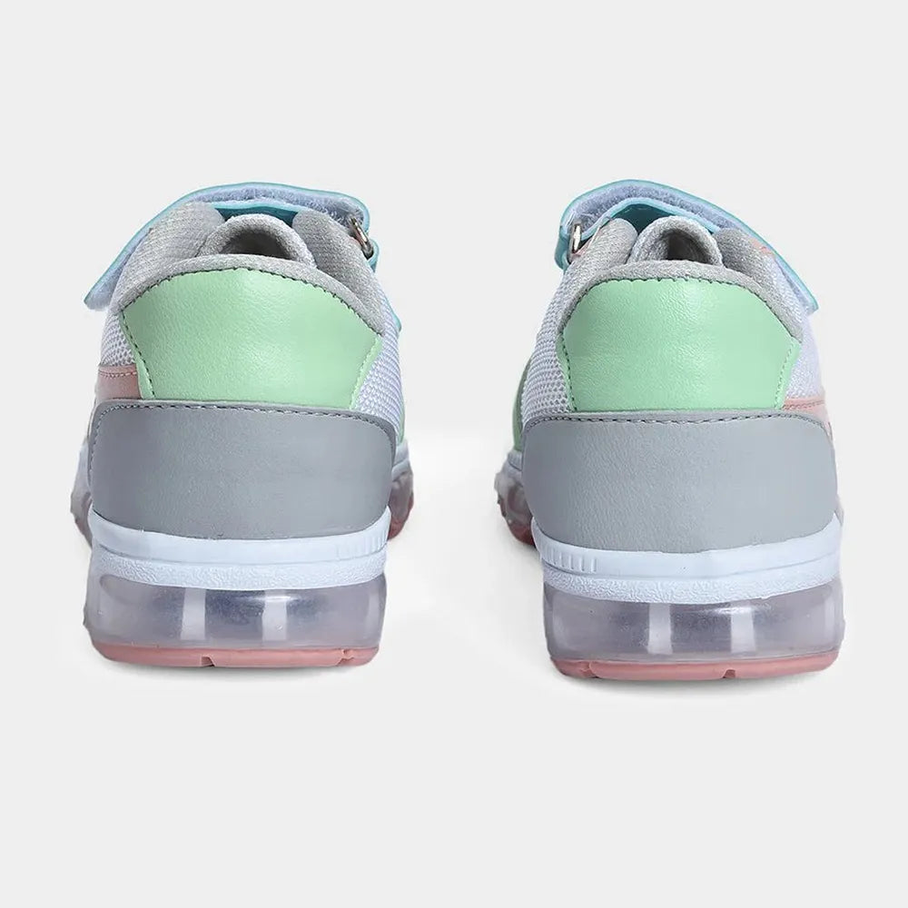 Mi Arcus Unisex Mesh & PU Leather Shoes - Velcro Strap, Elastic Laces & Patterned PVC Outsole