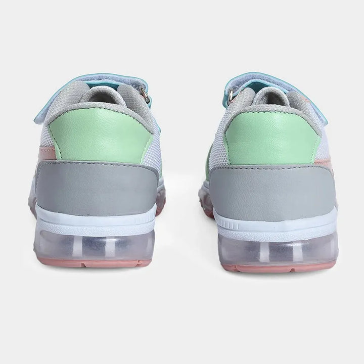 Mi Arcus Unisex Mesh & PU Leather Shoes - Velcro Strap, Elastic Laces & Patterned PVC Outsole