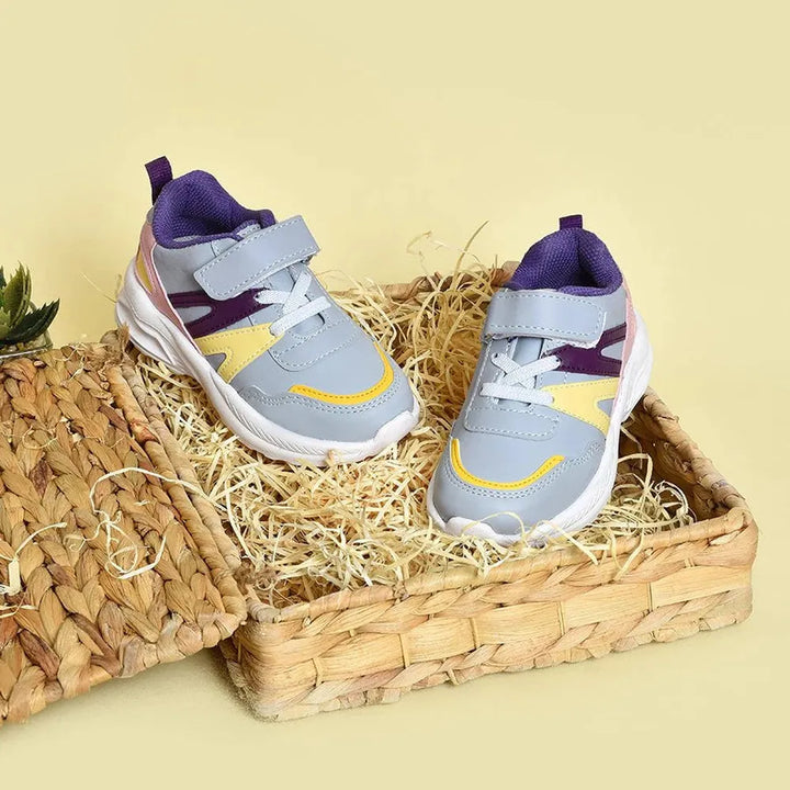 Mi Arcus PU Leather Shoes - Velcro Strap, Elastic Laces & Peva Sole