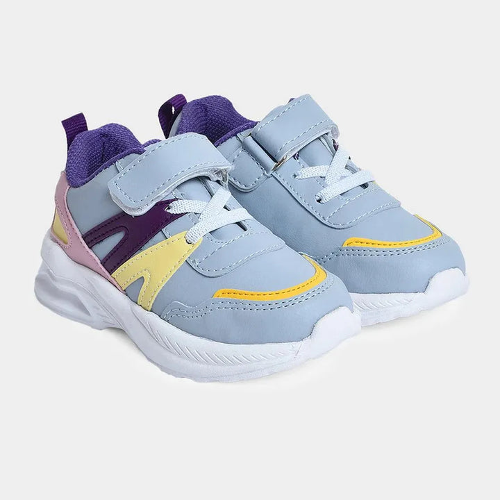 Mi Arcus PU Leather Shoes - Velcro Strap, Elastic Laces & Peva Sole