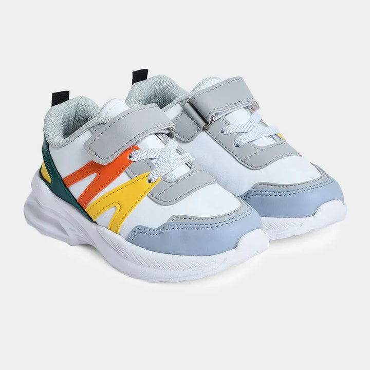 Mi Arcus Unisex PU Leather Shoes - Velcro Strap, Elastic Laces & Peva Sole