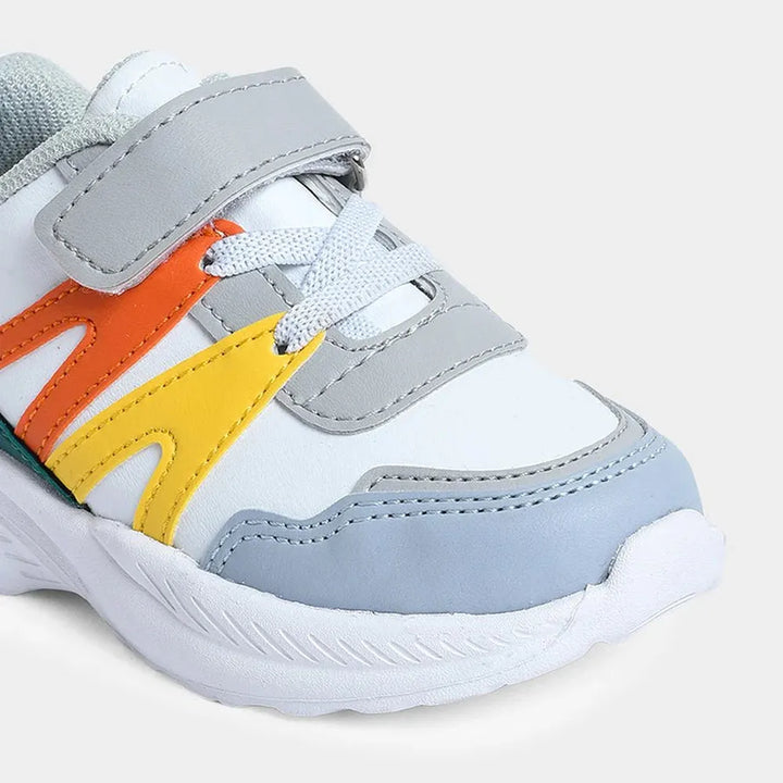 Mi Arcus Unisex PU Leather Shoes - Velcro Strap, Elastic Laces & Peva Sole