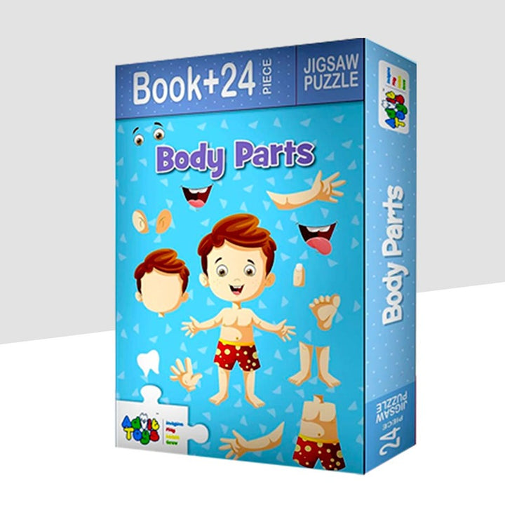 Body Parts - Jigsaw Puzzle (24 Piece + Educational Fun Fact Book Inside)