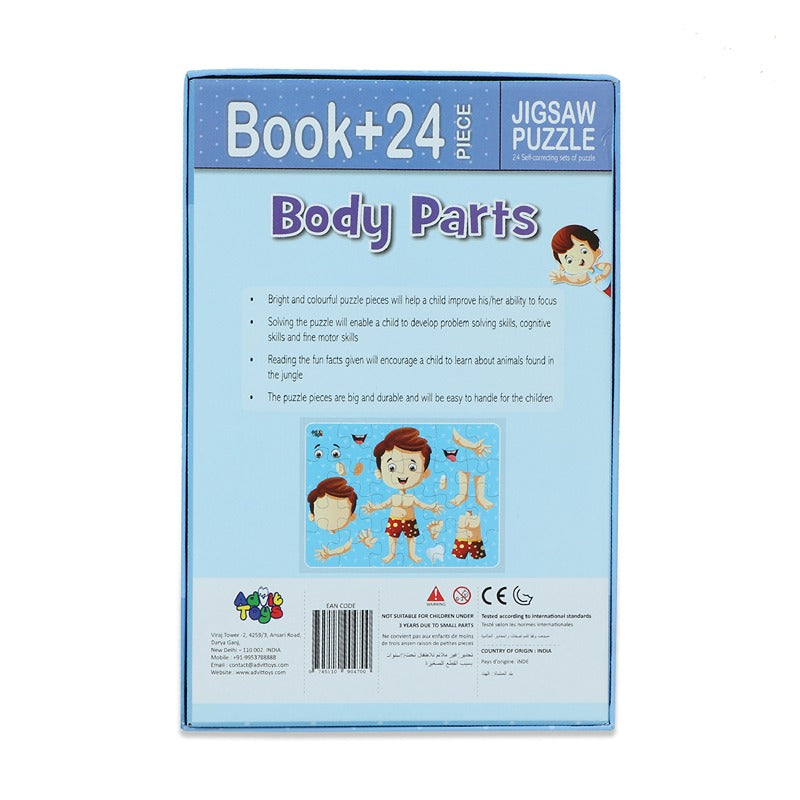 Body Parts - 24 Pieces Jigsaw Puzzle (2-4 Years)