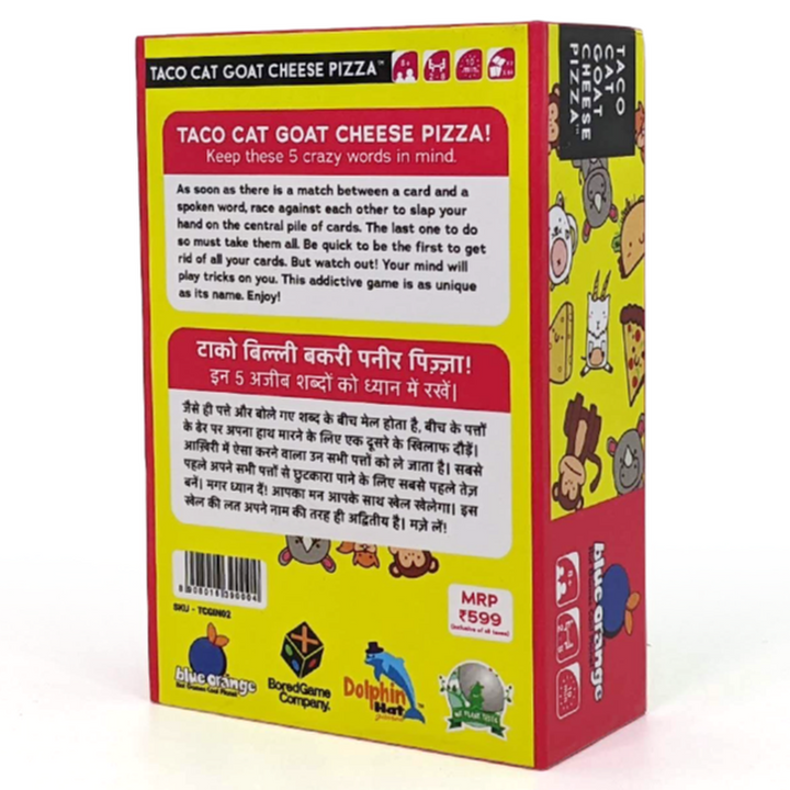 Taco Cat Goat Cheese Pizza (Fun Cards Game)