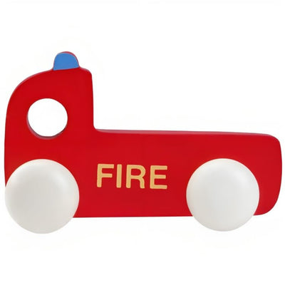 Wooden Fire Engine Vehicle Toy