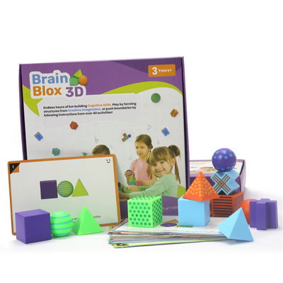 Brain Blox 3D Kit -  20 Blocks | 40 Activity Cards