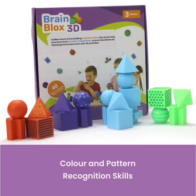 Brain Blox 3D Kit -  20 Blocks | 40 Activity Cards