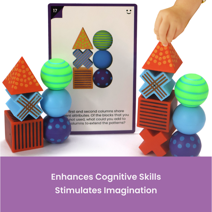 Brain Blox 3D Kit -  20 Blocks | 40 Activity Cards