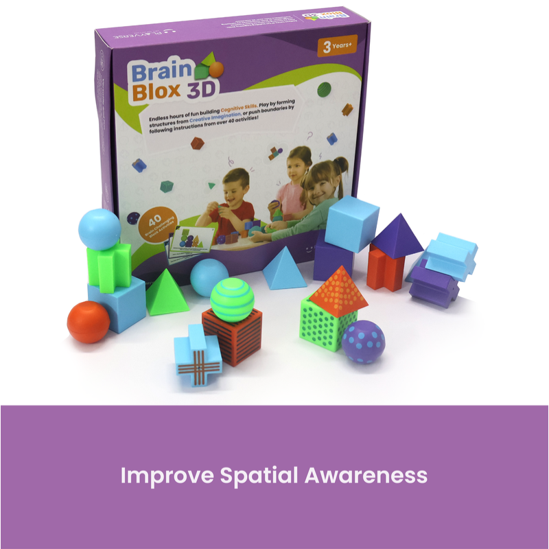 Brain Blox 3D Kit -  20 Blocks | 40 Activity Cards