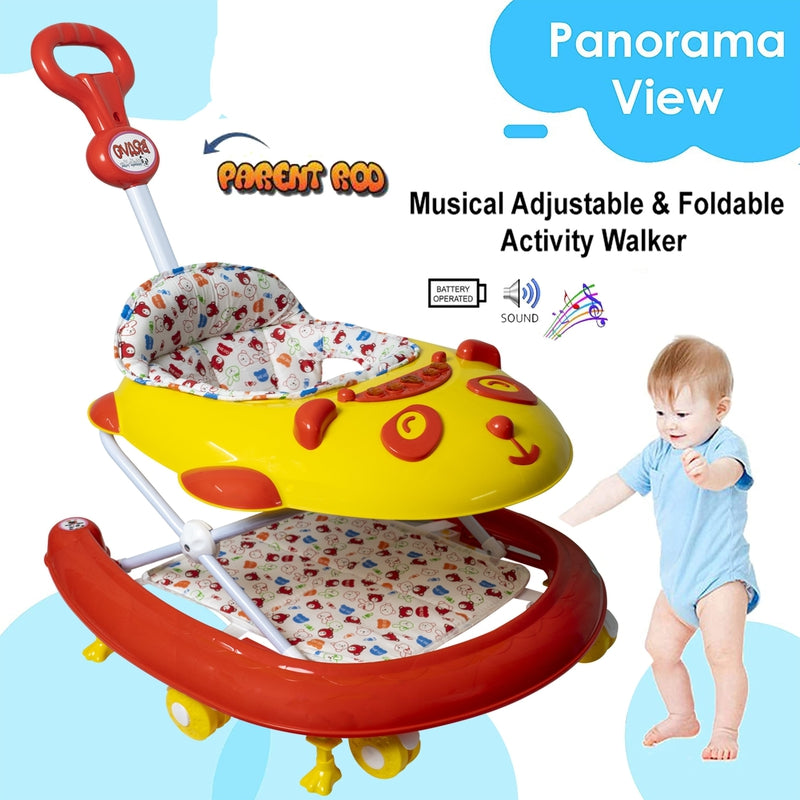 Bravo Musical Activity Walker (Red and Yellow)