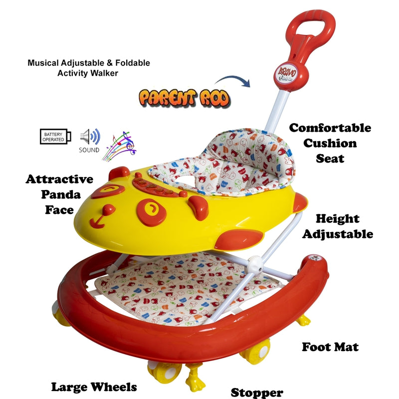 Bravo Musical Activity Walker (Red and Yellow)