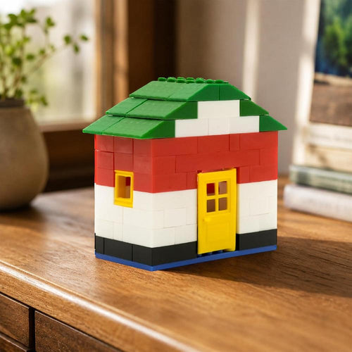 Peacock Toys & Games 105 Pieces Little Builder Interlocking Building Blocks | STEM Learning & Imaginative Play