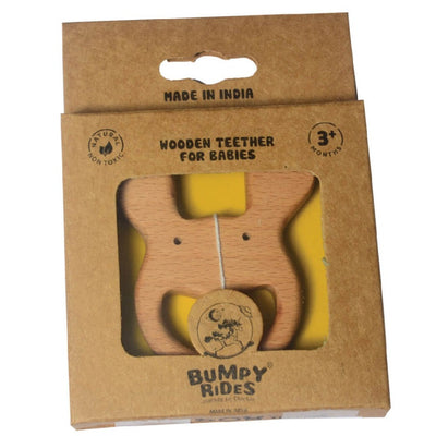 Bumpy Rides Natural Wooden Teethers (Bunny & Horse Theme)