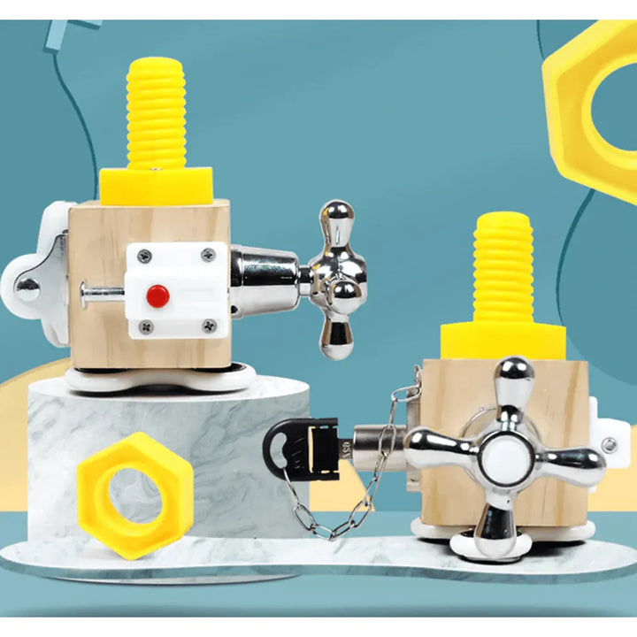 Kidology Busy Cube Wooden Activity Fidget Toy