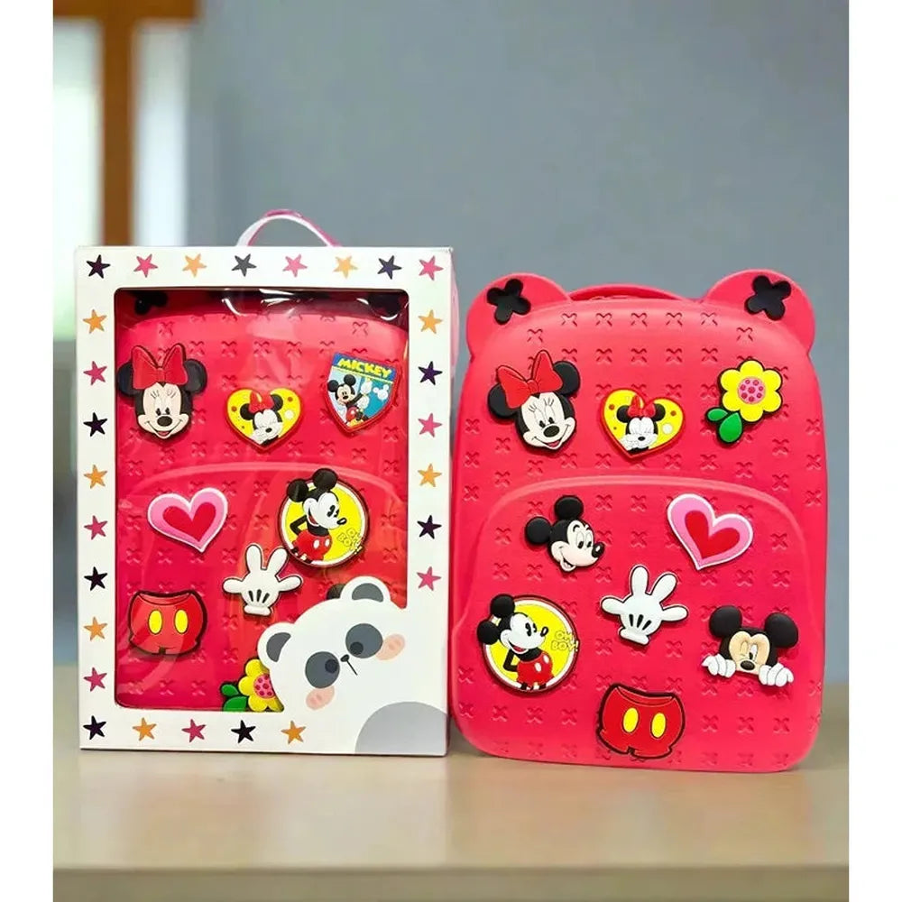 Red Cartoon Character Backpack with Charms (4-7 Years)