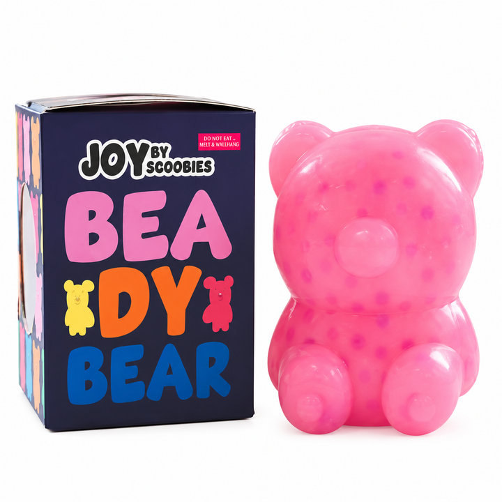 Scoobies Beady Bear – Soft Squishy Stress Relief Toy for Kids | Sensory Fidget Toy