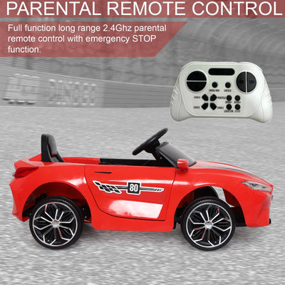 Battery Operated Ride-On | Electric Motor & Double Battery Of 6V Car | Red | COD Not Available