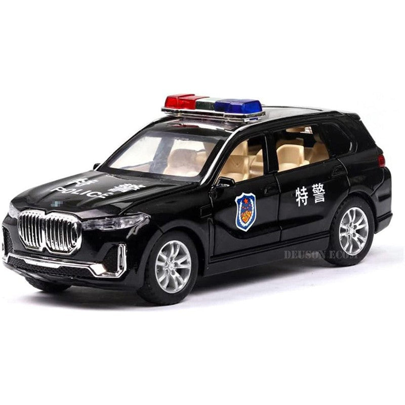 Resembling 1:32 Alloy Metal Pull Back Die-Cast Car Police (Multicolor)