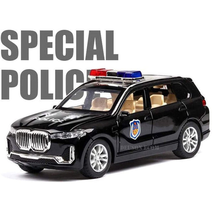 Resembling 1:32 Alloy Metal Pull Back Die-Cast Car Police (Multicolor)