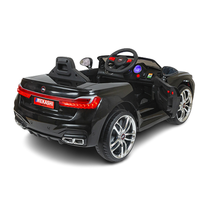 Ride-on | Battery Operated Car with LED Headlights & Rearlights | MKS_003(D) | Black | COD not Available