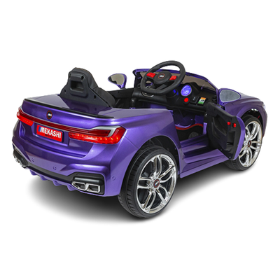 Ride-on | Battery Operated Car with LED Headlights & Rearlights (Voilet) | MKS_003(D) | COD not Available