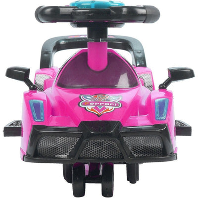 Push Ride on Car & Wagon with Music & Lights (Pink)