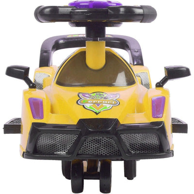 Push Ride on Car & Wagon with Music & Lights (Yellow)