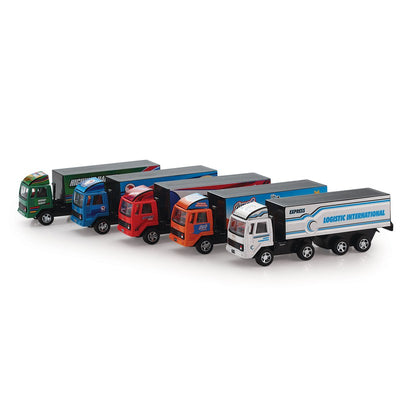 Cargo Carrier Truck Pull Back Spring Action Race Toy (Assorted Colours)