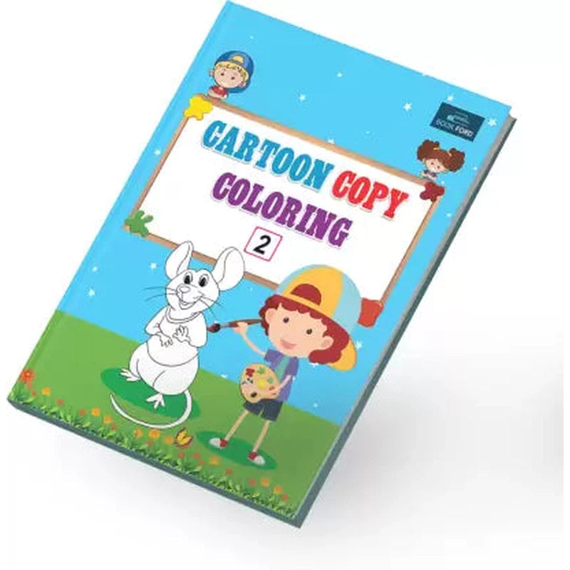 Cartoon Copy Coloring Book For Kids With 64 Pages(Set Of 4)- Fun, Educational, Colorful Imagery, Engaging Activities, And Hours Of Entertainment