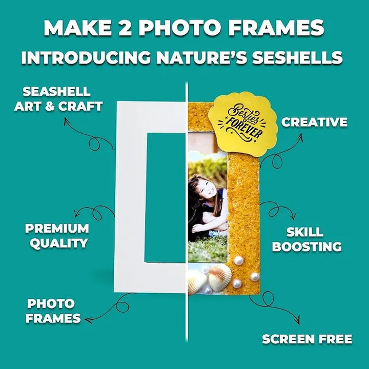 Toykraft Seashells Photo Frames DIY Art & Craft Kit